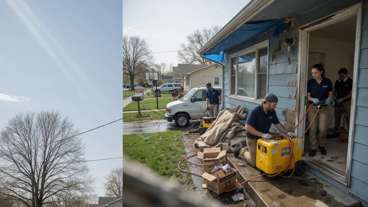 Basement Flood Cleanup in Wanblee, SD near me